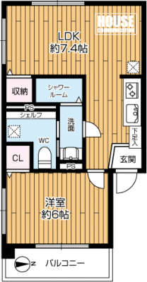 �Ԏ��}�i�̂P�}���V�����j�@��1LDK�A��L�ʐ�35.76m2�A�o���R�j�[�ʐϕs��