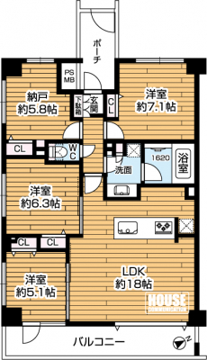Ԏ}îP}Vj@2LDKELʐ56.23uEoRj[ʐ5.64u