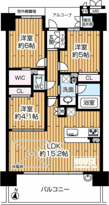 Ԏ}îP}Vj@Lʐ68.87uA3LDK+WIC