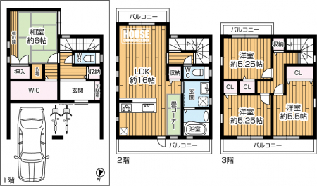 Ԏ}îPˌj@4LDKAi4500~Aynʐ80.05ui24.39؁jAkE2ʃoRj[