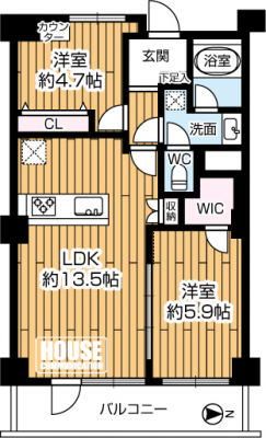 Ԏ}îP}Vj@2LDKELʐ52.77uEoRj[ʐ8.26u