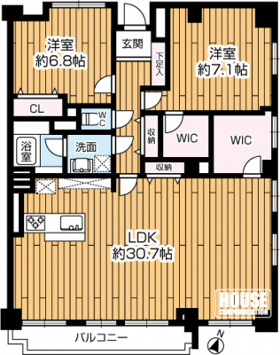 Ԏ}îP}Vj@2LDKELʐ108.38uEoRj[ʐ10.67u