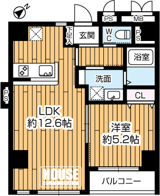 Ԏ}îP}Vj@1LDKELʐ40.25uEoRj[ʐ3.00u