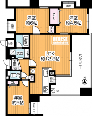 Ԏ}îP}Vj@Lʐ60.05uA3LDK^Cv̂łB