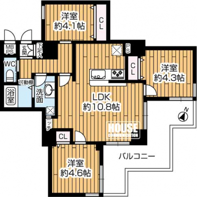 Ԏ}îP}Vj@3LDKELʐ67.13uEoRj[ʐ13.95u