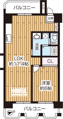 Ԏ}îP}Vj@1LDKALʐ47.252AoRj[ʐ13.192