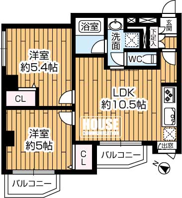 Ԏ}îP}Vj@2LDKELʐ48.42uEoRj[ʐ4.53u