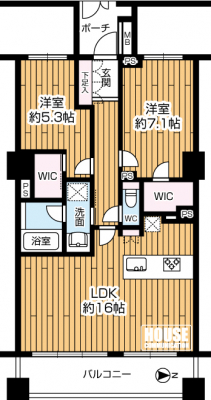 �Ԏ��}�i�̂P�}���V�����j�@��2LDK�E��L�ʐ�67.06�u�E�o���R�j�[�ʐ�9.45�u