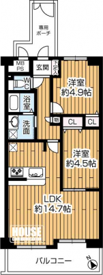 �Ԏ��}�i�̂P�}���V�����j�@12����8�K�����E�쐼�����E��L�ʐρF55.45�u�̂Q�k�c�j�I 