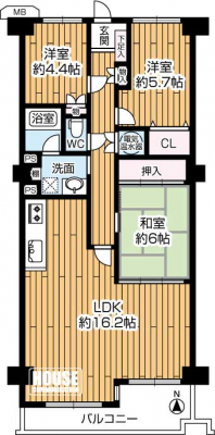 �Ԏ��}�i�̂P�}���V�����j�@3LDK�A���i2680���~�A��L�ʐ�80.72�u�o���R�j�[�ʐ�7.87�u�A������o���R�j�[��