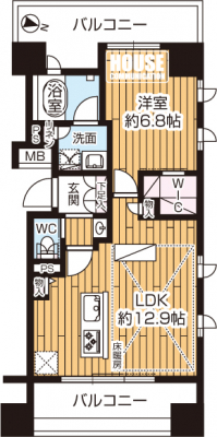 �Ԏ��}�i�̂P�}���V�����j�@���PLDK �A��L�ʐ�45.81�u�A�o���R�j�[�ʐ�16.18�u