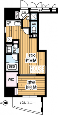 �Ԏ��}�i�̂P�}���V�����j�@��1LDK�A��L�ʐ�35.21m2�A�o���R�j�[�ʐ�4.46��2