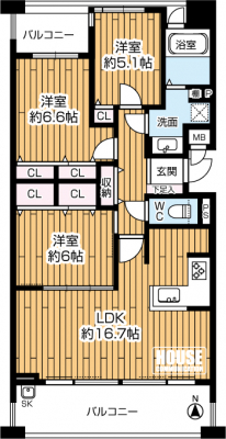 �Ԏ��}�i�̂P�}���V�����j�@���[�L�x�Ŏg������̗ǂ�3LDK�^�C�v�ł���