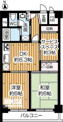 �Ԏ��}�i�̂P�}���V�����j�@��2SDK7�C��L�ʐ�49.50m2�A�o���R�j�[�ʐ�6.95m2