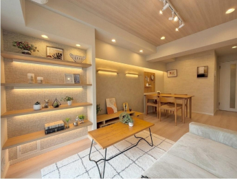 ���r���O�@���쓌�����̃o���R�j�[���炽���Ղ�̓��������������ޖ��邢LDK�X�y�[�X��